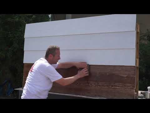 Wood astar üzeri tek kat patine uygulaması